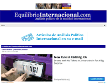 Tablet Screenshot of equilibriointernacional.com